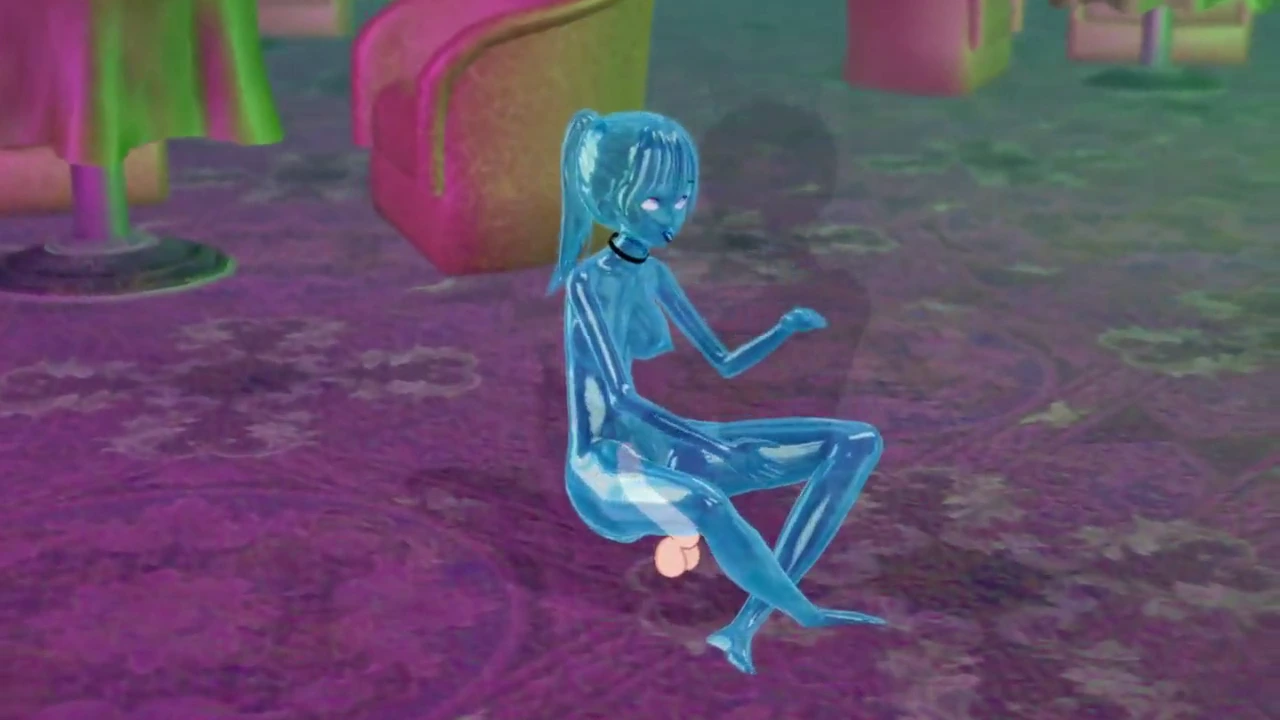 沉迷于一个迷人的3D动漫游戏,特色是一个穿着粘滑物质的诱人女人。看着她挑逗性地剥下衣服,露出诱人的曲线。当她进行露骨的行为时,体验强烈的快感,没有幻想没有实现。